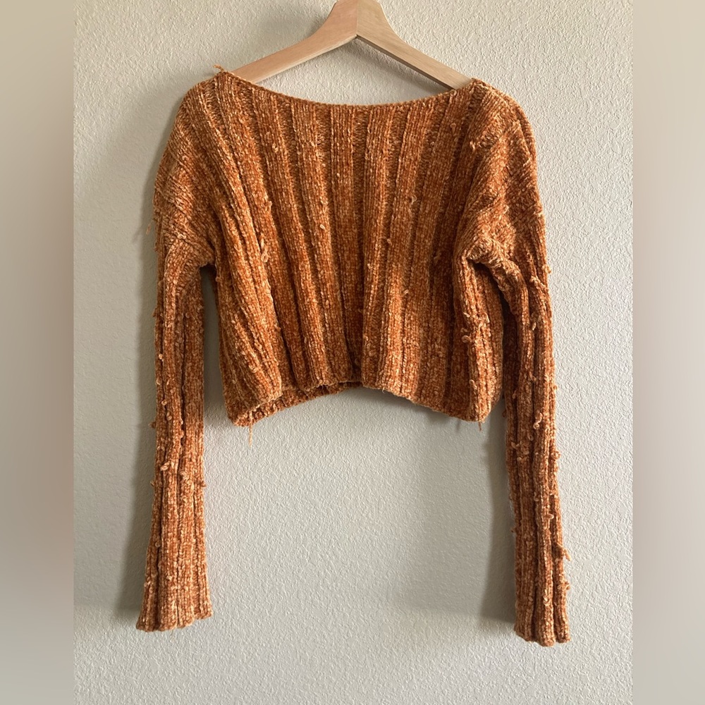 Favlux Gold Crop Sweater